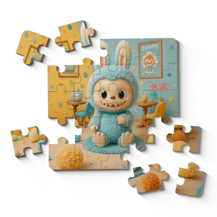 Sea Salt Coconut Labubu Doll Puzzle Photo Frame