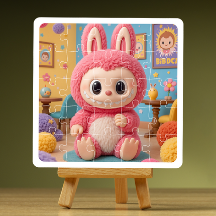 Lychee Berry Labubu Doll Puzzle Photo Frame