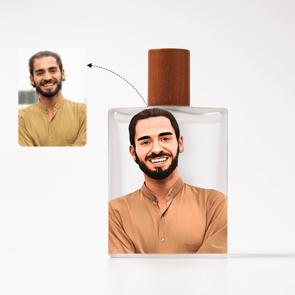 Real Portrait Personalized Bottle & Perfume For Men