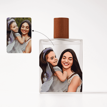 Real Portrait Personalized Bottle & Perfume For Woman