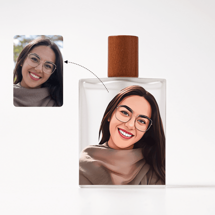 Real Portrait Personalized Bottle & Perfume For Woman