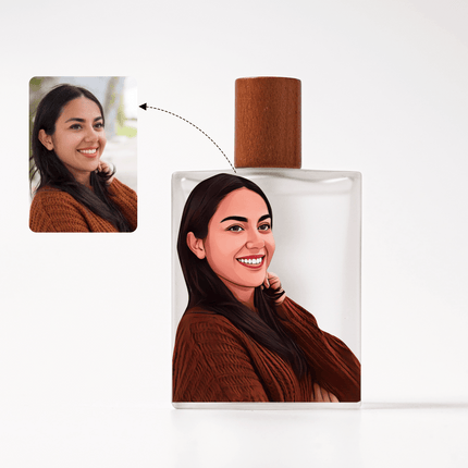 Real Portrait Personalized Bottle & Perfume For Woman