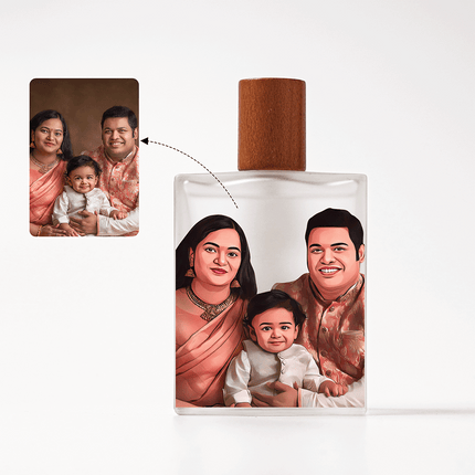 Real Portrait Personalized Bottle & Perfume For Men