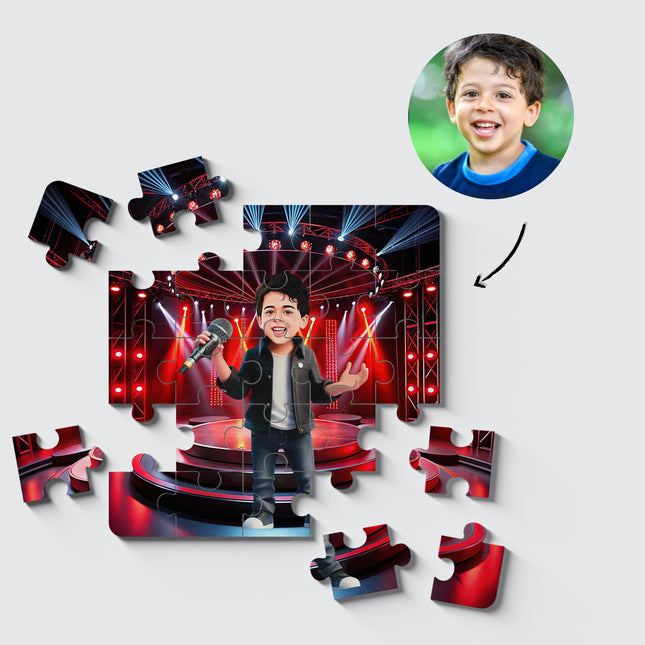 Personalised Singer Desire Puzzle Photo Frame