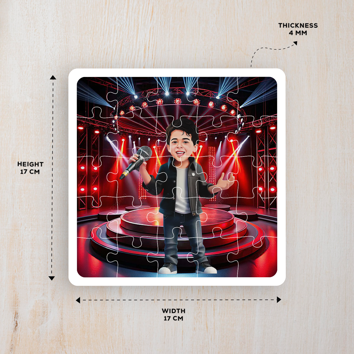 Personalised Singer Desire Puzzle Photo Frame
