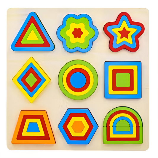 Wooden Shapes Puzzle Learning Toy
